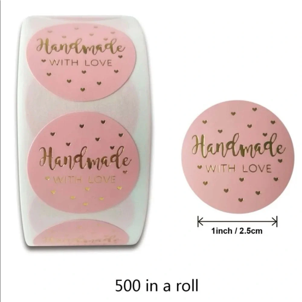 Handmade with love stickers
